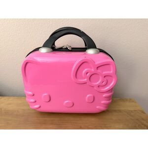 Sanrio Hello Kitty Small Hard Case Train Luggage Case Makeup Carry On 9"x12"